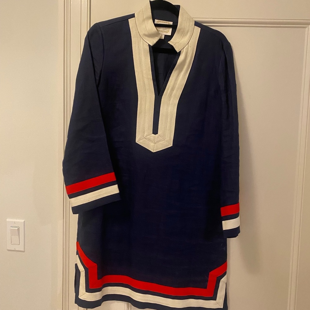 Sail to Sable Class Long Sleeve Tunic Dress- Size Medium